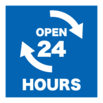 24 hours openのアイコン
