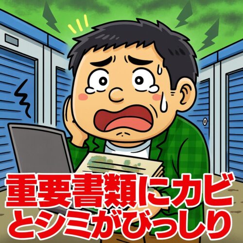 重要書類にカビがびっしり